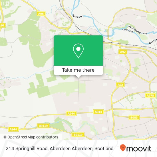 214 Springhill Road, Aberdeen Aberdeen map