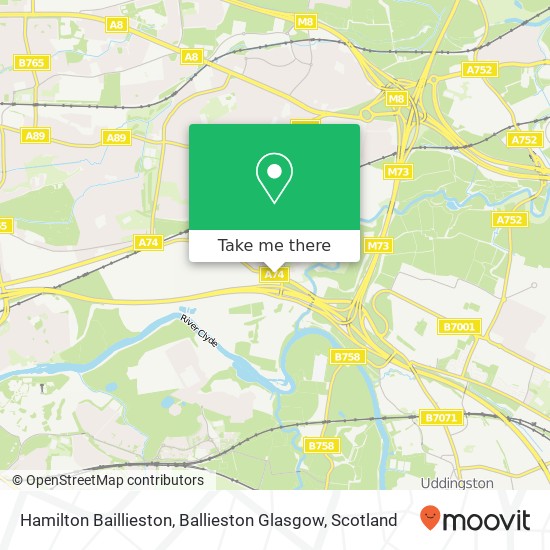 Hamilton Baillieston, Ballieston Glasgow map