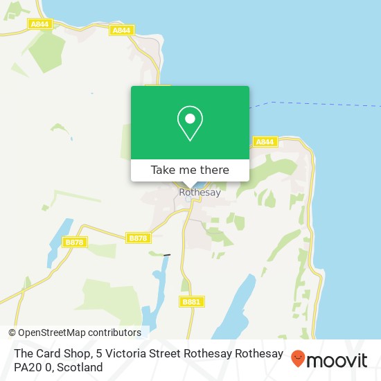 The Card Shop, 5 Victoria Street Rothesay Rothesay PA20 0 map