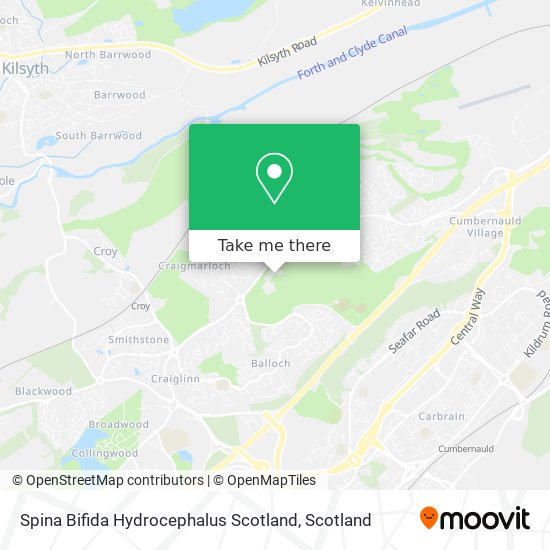 Spina Bifida Hydrocephalus Scotland map