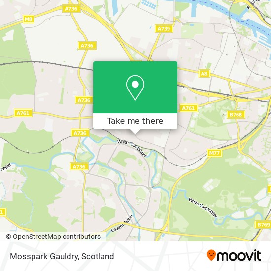Mosspark Gauldry map