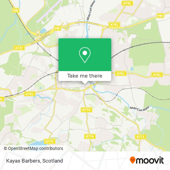 Kayas Barbers map