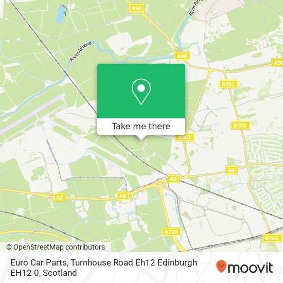 Euro Car Parts, Turnhouse Road Eh12 Edinburgh EH12 0 map