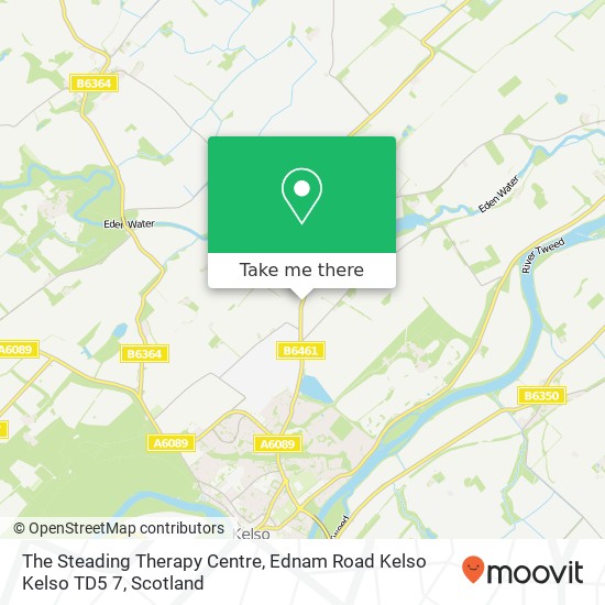 The Steading Therapy Centre, Ednam Road Kelso Kelso TD5 7 map