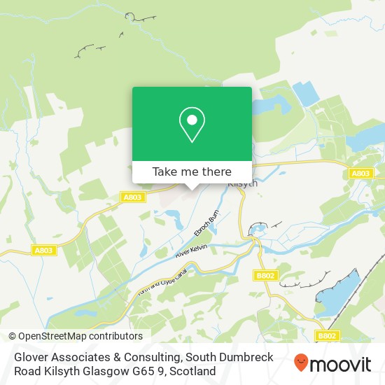 Glover Associates & Consulting, South Dumbreck Road Kilsyth Glasgow G65 9 map