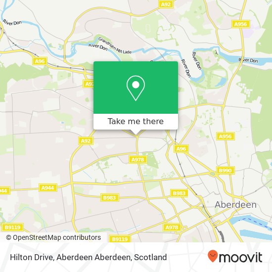 Hilton Drive, Aberdeen Aberdeen map