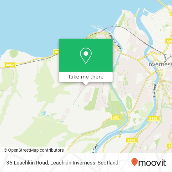 35 Leachkin Road, Leachkin Inverness map