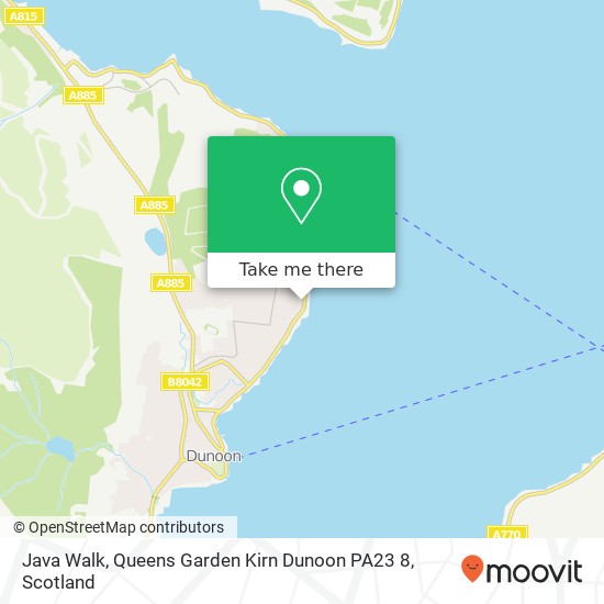 Java Walk, Queens Garden Kirn Dunoon PA23 8 map