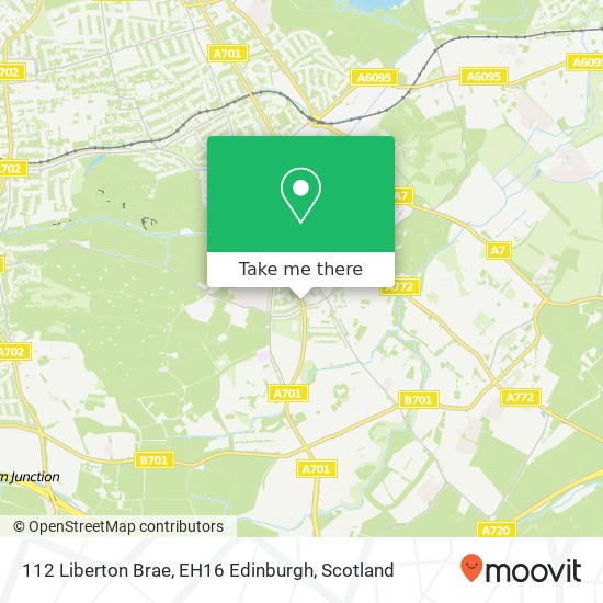 112 Liberton Brae, EH16 Edinburgh map