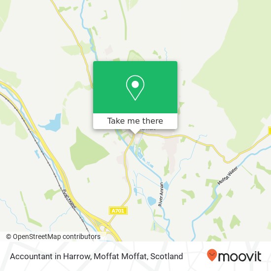 Accountant in Harrow, Moffat Moffat map