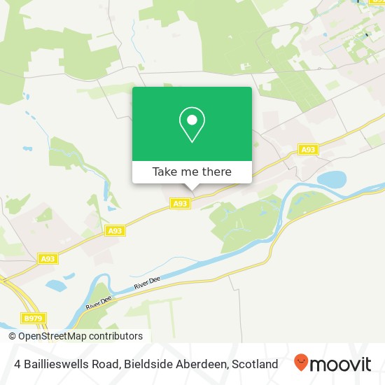 4 Baillieswells Road, Bieldside Aberdeen map