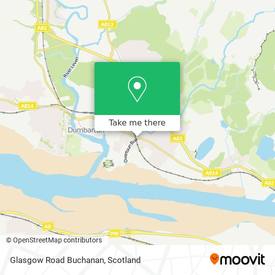 Glasgow Road Buchanan map