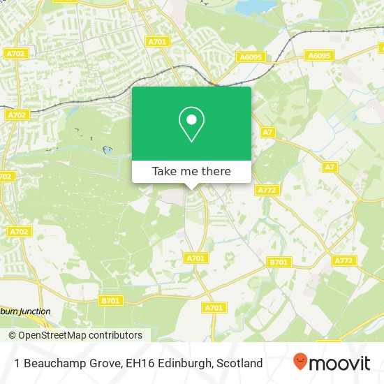 1 Beauchamp Grove, EH16 Edinburgh map