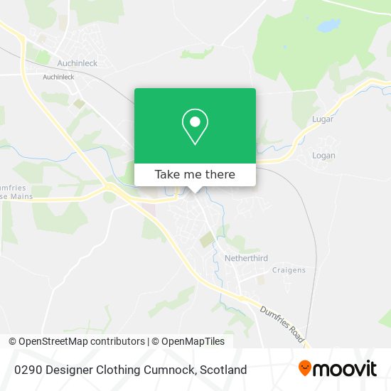 0290 Designer Clothing Cumnock map