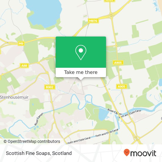 Scottish Fine Soaps map