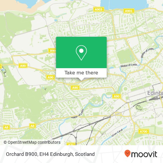 Orchard B900, EH4 Edinburgh map