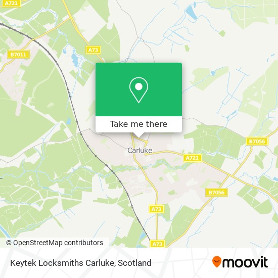 Keytek Locksmiths Carluke map