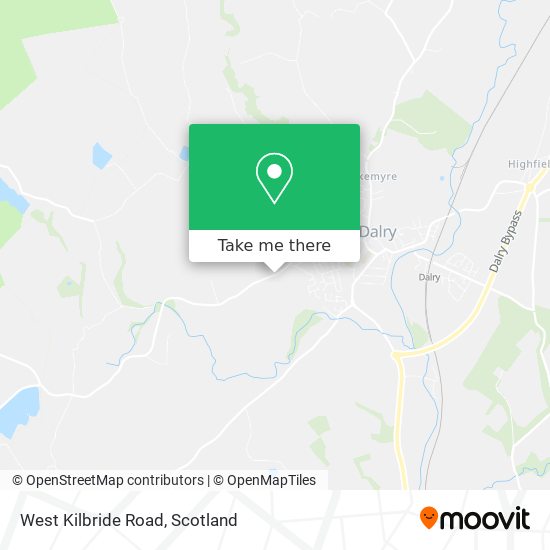West Kilbride Road map