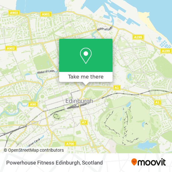 Powerhouse Fitness Edinburgh map