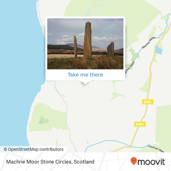 Machrie Moor Stone Circles map