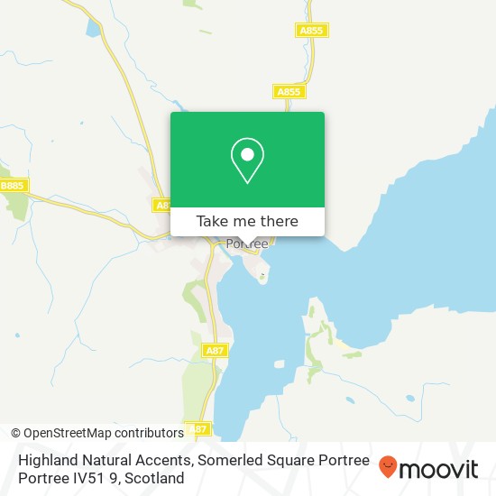 Highland Natural Accents, Somerled Square Portree Portree IV51 9 map