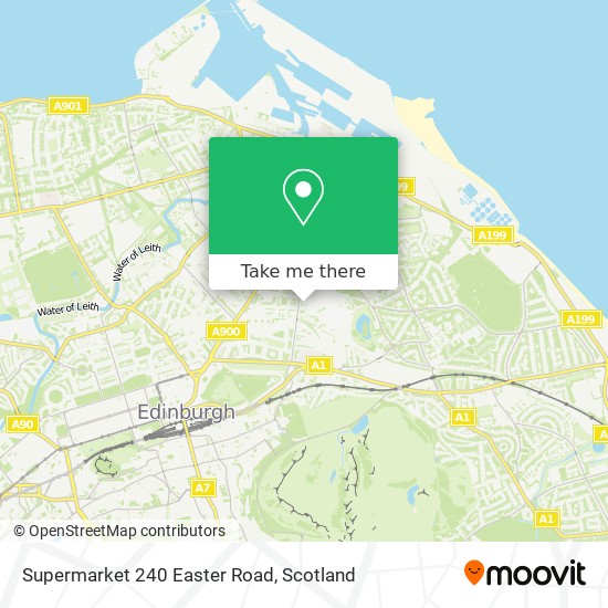 Supermarket 240 Easter Road map