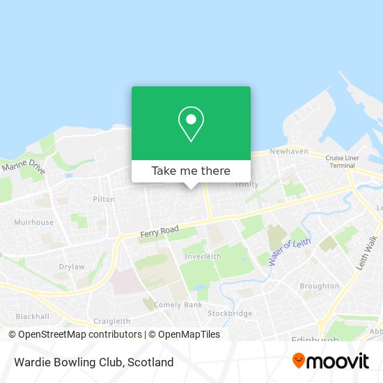 Wardie Bowling Club map