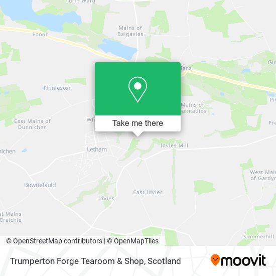 Trumperton Forge Tearoom & Shop map