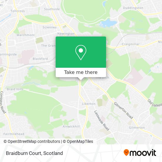 Braidburn Court map