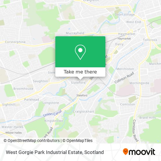 West Gorgie Park Industrial Estate map