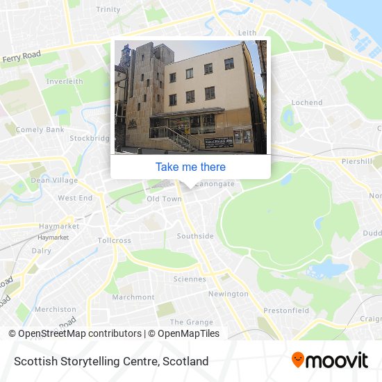 Scottish Storytelling Centre map