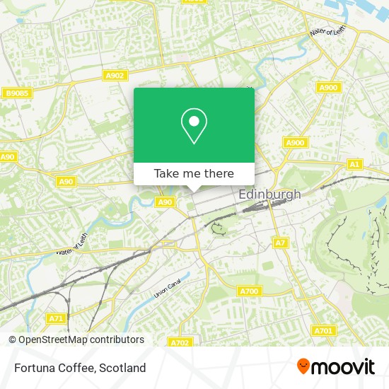 Fortuna Coffee map