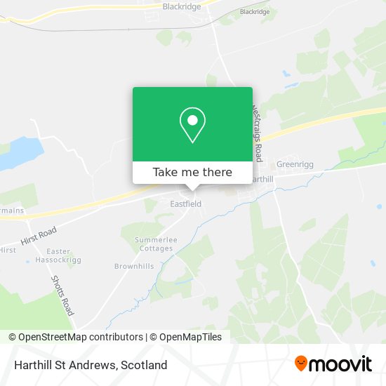 Harthill St Andrews map