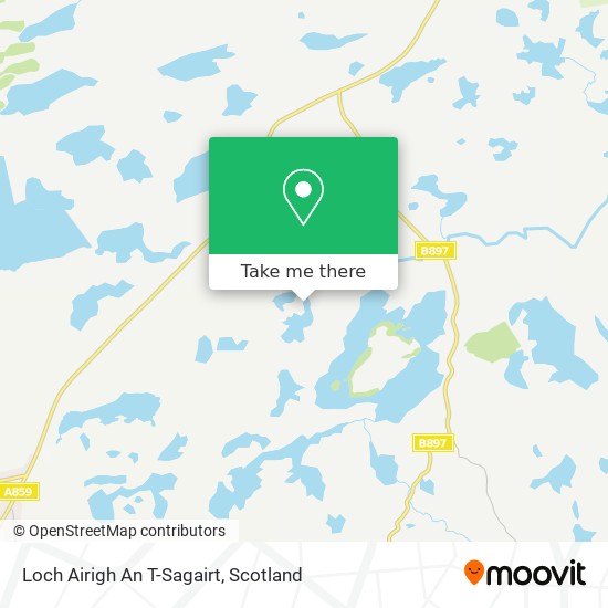 Loch Airigh An T-Sagairt map