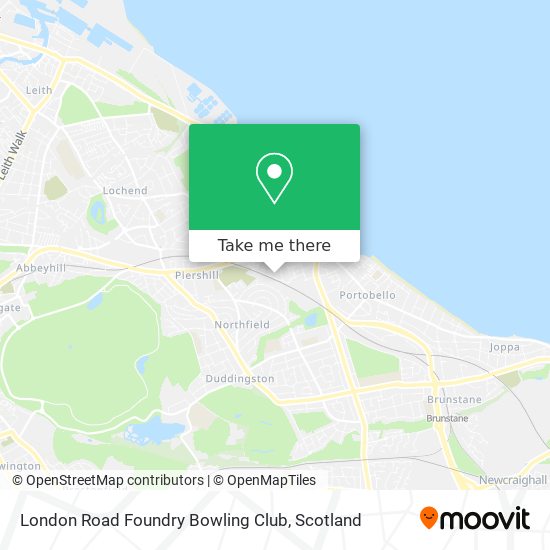 London Road Foundry Bowling Club map