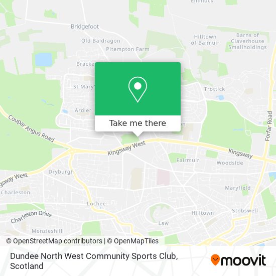 Dundee North West Community Sports Club map