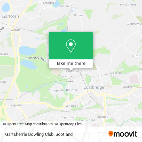 Gartsherrie Bowling Club map