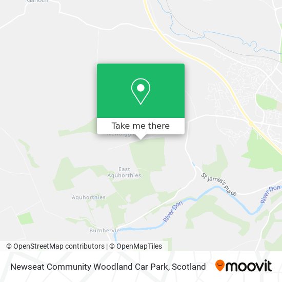 Newseat Community Woodland Car Park map