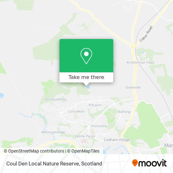 Coul Den Local Nature Reserve map
