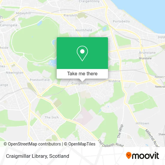 Craigmillar Library map