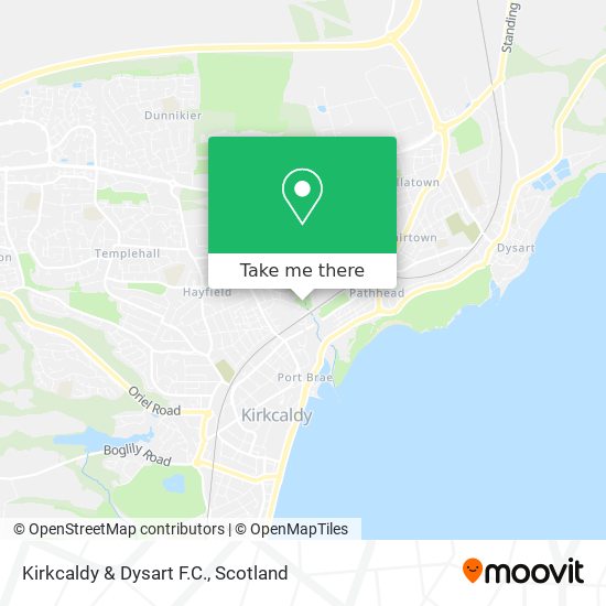 Kirkcaldy & Dysart F.C. map