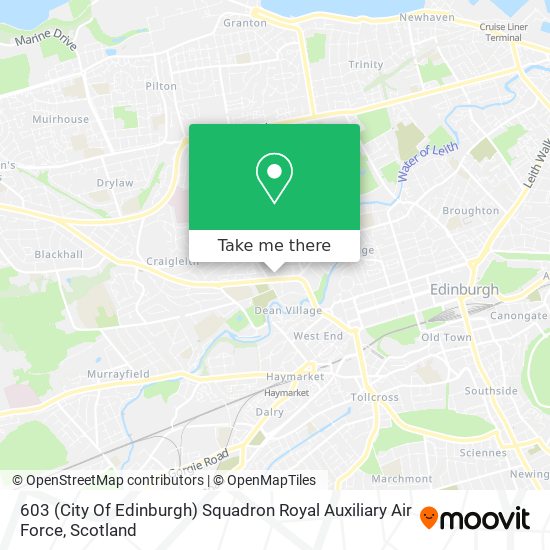 603 (City Of Edinburgh) Squadron Royal Auxiliary Air Force map