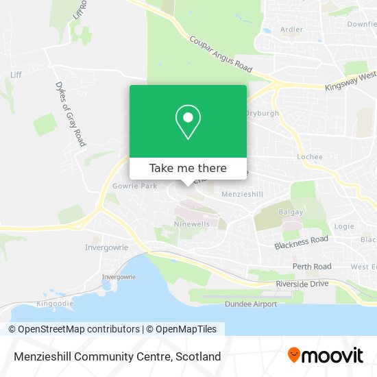 Menzieshill Community Centre map