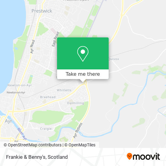 Frankie & Benny's map