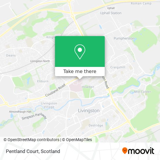 Pentland Court map