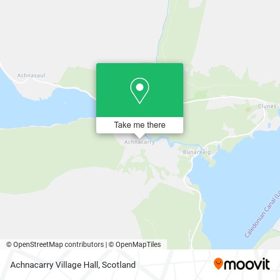 Achnacarry Village Hall map