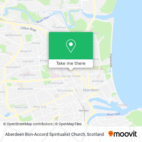 Aberdeen Bon-Accord Spiritualist Church map