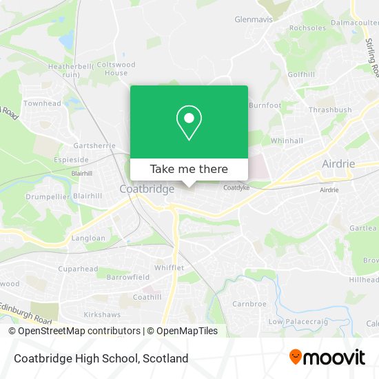 Coatbridge High School map