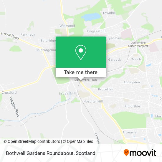 Bothwell Gardens Roundabout map