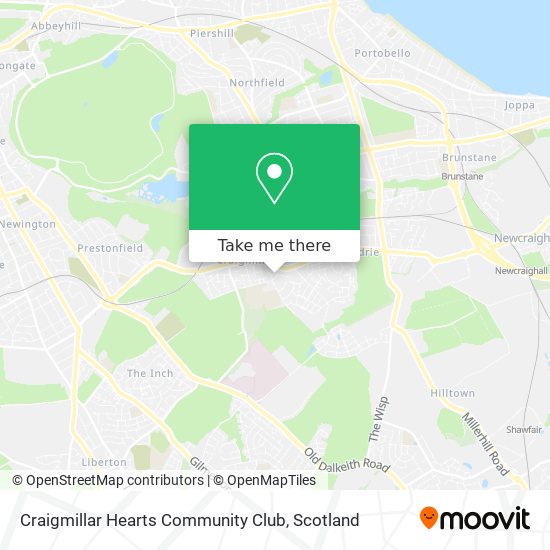 Craigmillar Hearts Community Club map